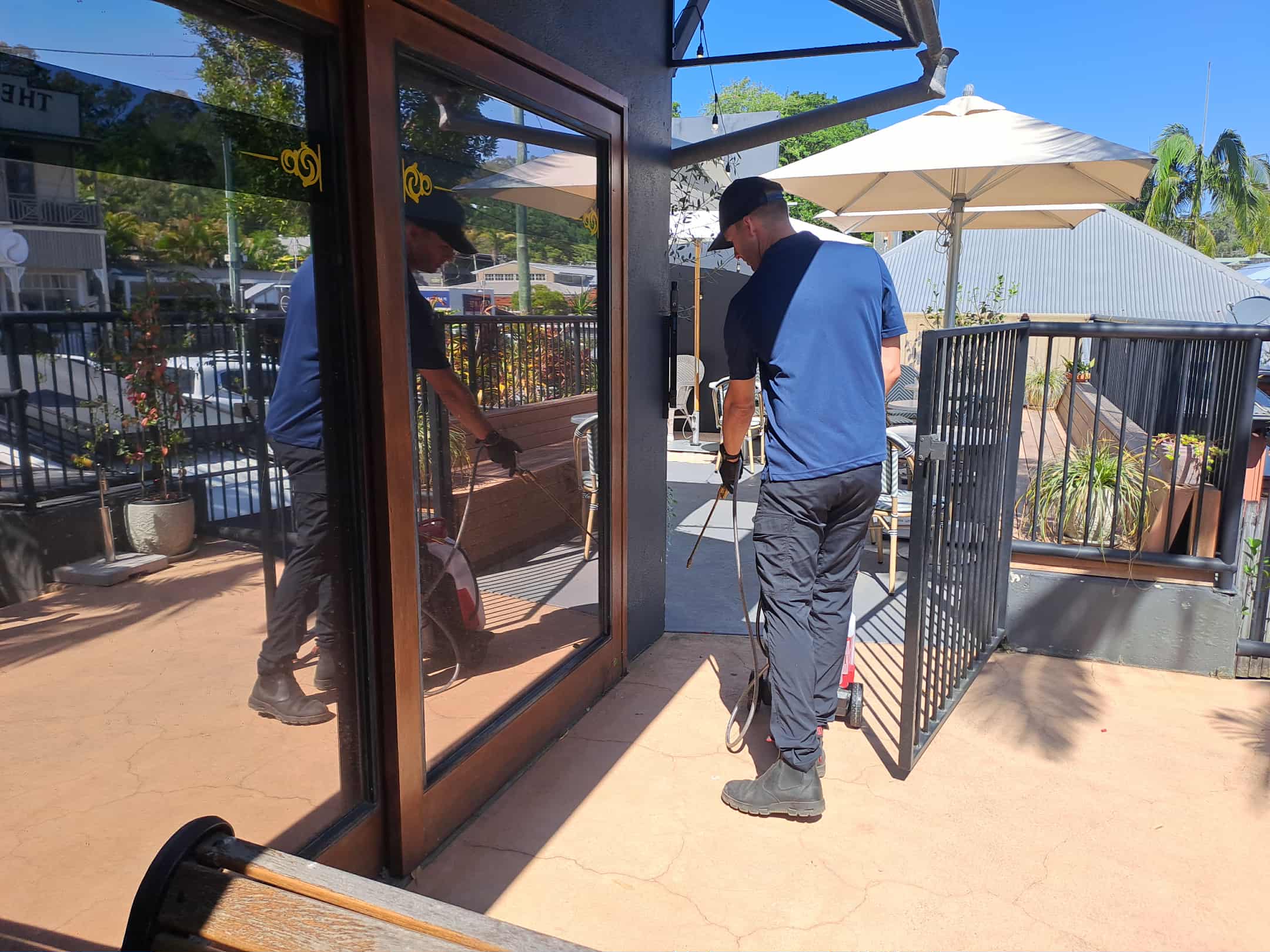 Professional Natraspray technician using eco-friendly pest control methods